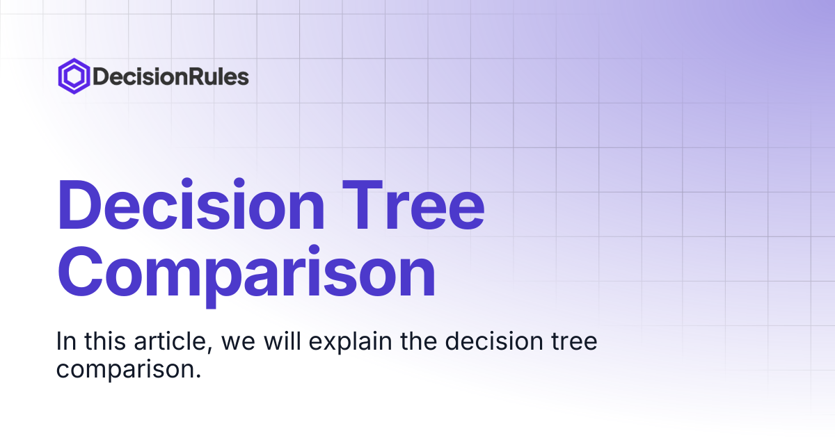 Decision Tree Comparison | Version 1.19.5 and Older | DecisionRules